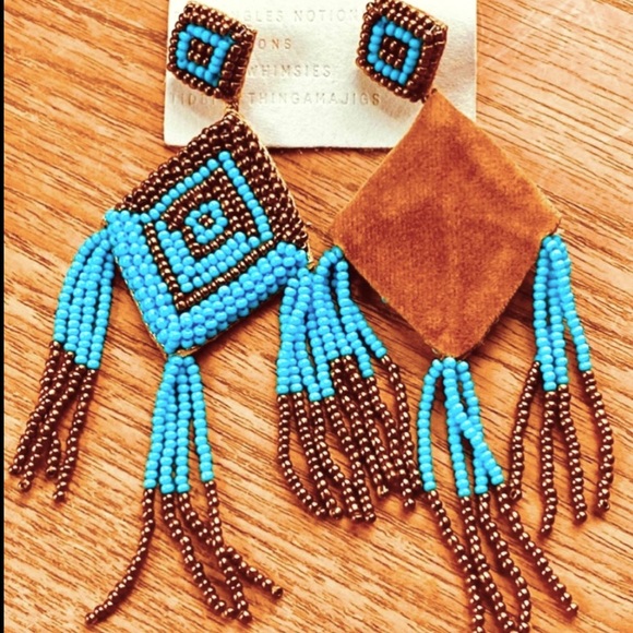 NWT Anthropologie Deepa Beaded Diamond Chandeliers - Picture 14 of 14